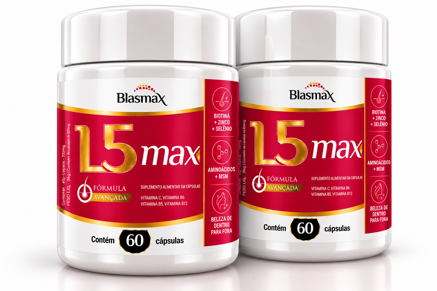 Kit com 2 potes de L5 Max